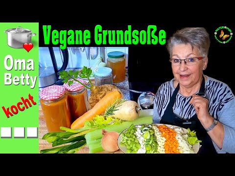 Vegane Soße aus Gemüse -  die Alternative zur braunen Grundsoße mit Fleisch