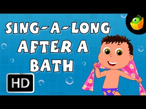 Karaoke: After A Bath - Songs With Lyrics - Cartoon/Animated Rhymes For Kids