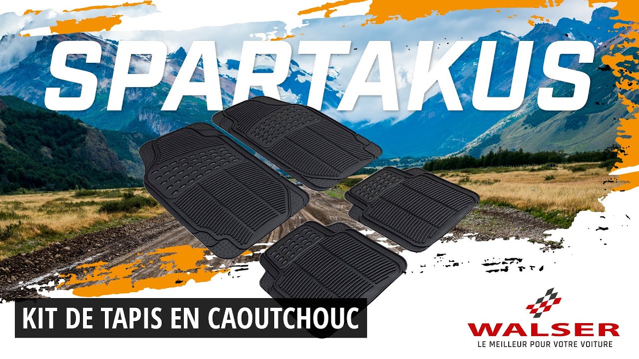  WALSER Kit Universel de Tapis en Caoutchouc pour