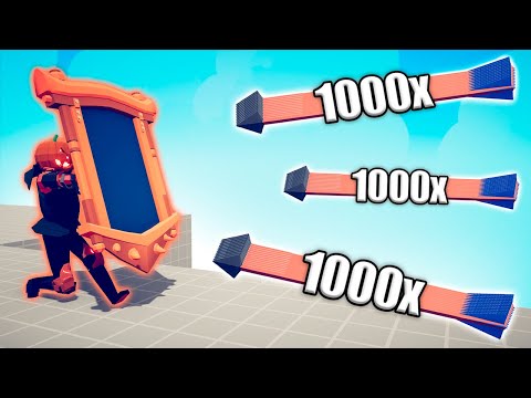 HALLOWEEN MIRROR SHIELD vs 1000x OVERPOWERED UNITS - TABS | Totally Accurate Battle Simulator 2024