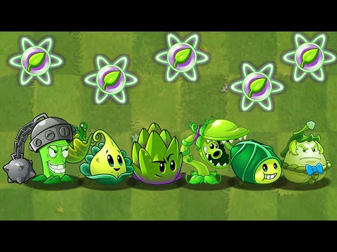 PvZ 2 Mod All GREEN Premium Plants LEVEL 999999 Power-Up vs Dark Ages Final Boss