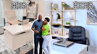 *New* 2025 SHARED HOME OFFICE MAKEOVER & REFRESH | NEW OFFICE FURNITURE