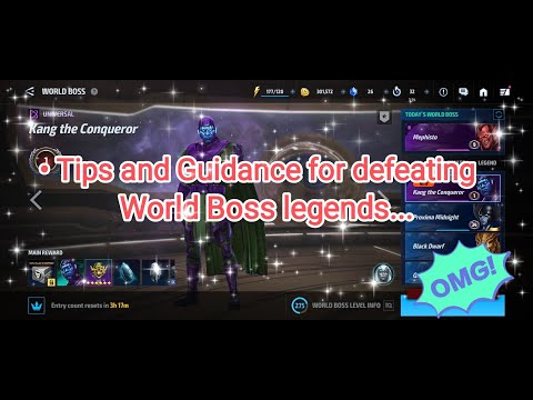 Tips and guidance for defeating world boss legends 😱 | Beginners guide 💯 | Marvel | Mff