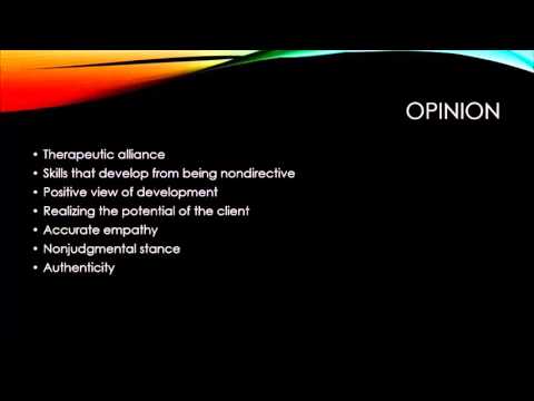 Theories of Counseling - Person-Centered Therapy
