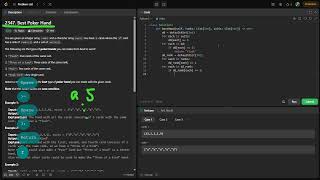 Leetcode easy problem 2347. Best Poker Hand | devops python practice