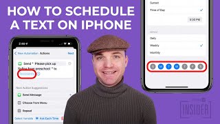 How to Schedule a Text Message iPhone iOS 16 (& Earlier) #howto #iphone