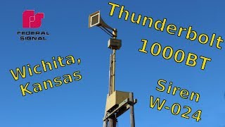 preview picture of video 'Federal Signal Thunderbolt 1000BT | Sedgwick County W-024 | Wichita, Kansas | 12-30-13'