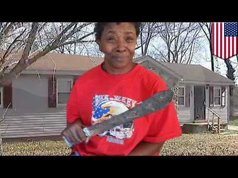 Machete attack: Cheryl Nibley uses rusty machete to fight off burglar in Memphis, Tennessee