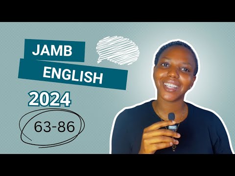JAMB English 2024 Past Question 63-86