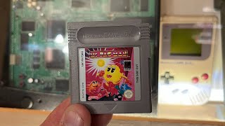 Ms PAC- MAN Nintendo Gameboy gameplay. DMG.
