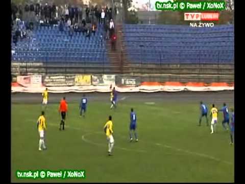 tv.nsk.pl 2011-10-22 Motor Lublin - Sokół Sokółka 5-1 (2-0) bramki relacja