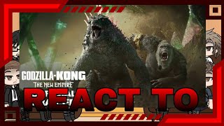 Download lagu MV Humans react to Godzilla x Kong the new empire trailer || Gacha club mp3