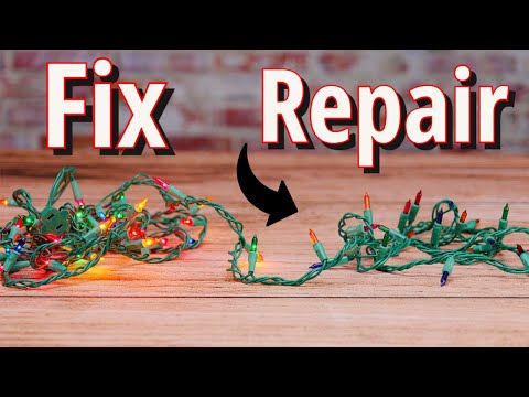 How To Fix Repair Xmas Lights Easy Simple