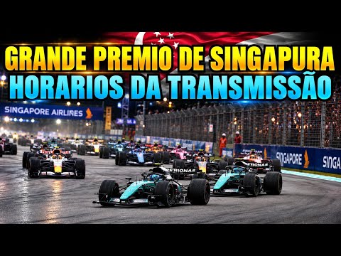 F1 2026 - GRANDE PREMIO DE SINGAPURA - TRANSMISSÃO NA TV ABERTA E HORÁRIOS