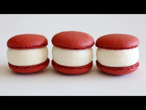 How to make perfect Red Velvet Macarons| French meringue Method