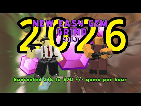 *NEW* EASY GEM GRIND SOLO METHOD 219 gems per hour (minimum)