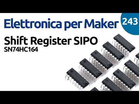 Using a SIPO SN74HC164 Shift Register - Video 243