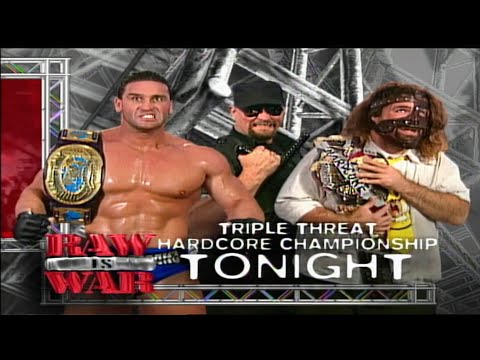 Ken Shamrock vs Big Bossman vs Mankind - RAW IS WAR 23/11/98