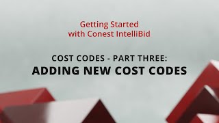 Cost Codes - Part Three: Adding New Cost Codes