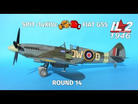 IL-2 1946 ROUND 14 SPITFIRE XIVc vs FIAT G55 in 4K UHD