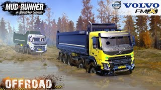 Spintires: MudRunner - VOLVO FMX 2014 Towing a Bro