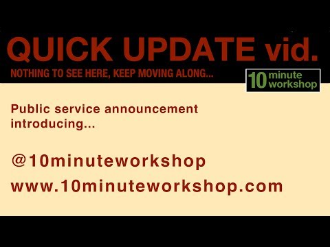 Quick update video - new website, new twitter account. #067