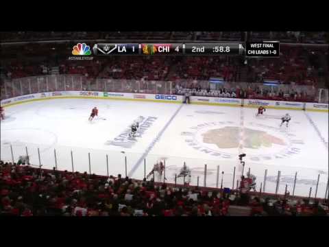 Jeff Carter snipe slapshot goal 4-1 June 2 2013 LA Kings vs Chicago Blackhawks NHL Hockey