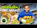 Breakfast In Prayagraj Street Food Kachori Subzi Lithi Chokha Dum Aloo Veggie Paaji Mahakumbh