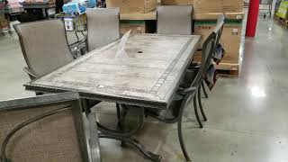 Costco! AGIO 7 Piece SLING Dining Set w/ Tile Table Top!  $969!!!