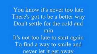 Never Too Late - Hedley (With Lyrics)