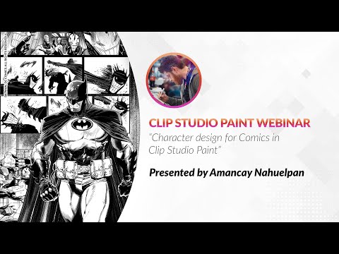 Webinar 🇬🇧 – Character design for Comics in Clip Studio Paint with Amancay Nahuelpan