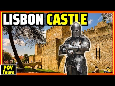 [4K] Castelo de São Jorge em Lisboa 🤩 Passeio a pé pelo castelo com 1000 anos! Portugal
