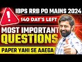 IBPS RRB PO 2024 Reasoning Mains Practice Room || M3 2024 Session  - 24||  Bank Exams 2024