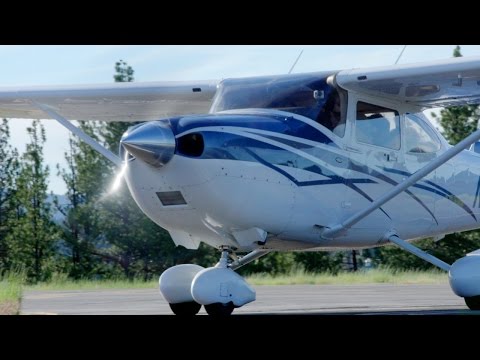 Take Off at 8,000 ft Density Altitude - C182 Skylane - Mountain Flying - NorCal - ATC audio
