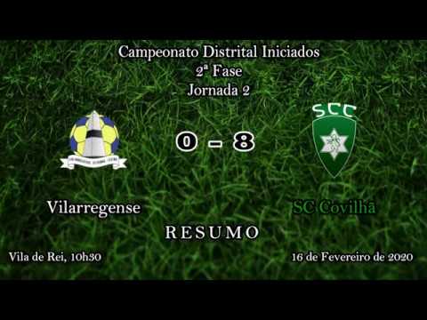 Vilarregense vs SCC - Iniciados - 16 Fevereiro 2020