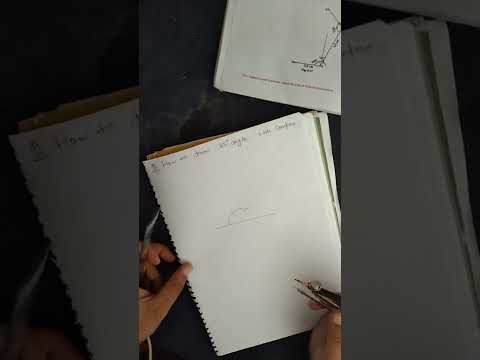 how to construct 85 degree angle with compass.