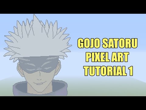 Ultimate Jujutsu Kaisen Satoru Gojo Pixel Art Tutorial