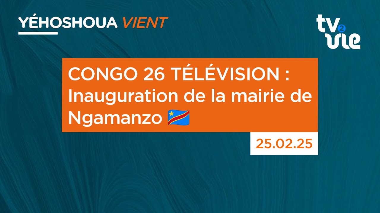 Thumbnail of video: CONGO 26 TÉLÉVISION : Inauguration de la mairie de Ngamanzo 🇨🇩