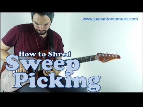 Sweep Picking in the style of Jason Becker and Yngwie Malmsteen in just 4 minutes