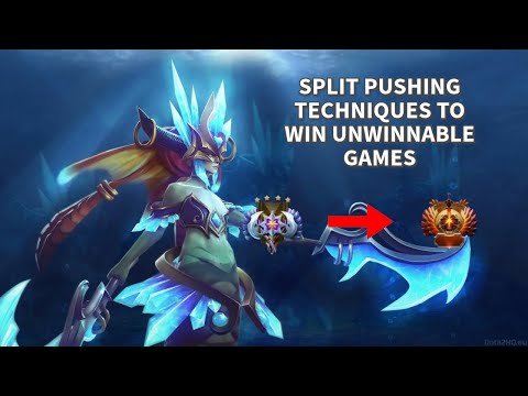 Win UNWINNABLE Games through SPLIT PUSHING - Carry Split Pushing Guide