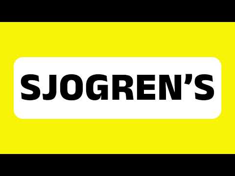 How to Pronounce Sjogren’s (Refers to Sjögren's syndrome, an autoimmune disorder) Correctly