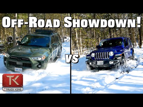 Jeep Wrangler vs Toyota 4Runner - A Classic Off-Road Showdown in the Snow & Mud!