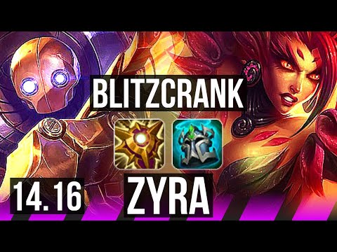 BLITZCRANK & Ezreal vs ZYRA & Nasus (SUP) | 1/1/24 | EUW Diamond | 14.16