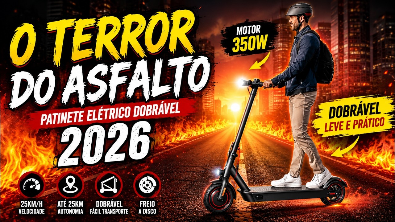 Patinete Elétrico Adulto 350W:  Review Bateria e Desempenho em Recife e Santo André!