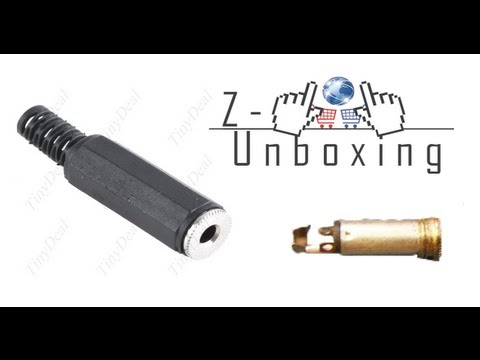 Unboxing 3.5mm Female Connector for Audio Cable