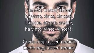 Marco Mengoni-Esseri umani (lyrics)
