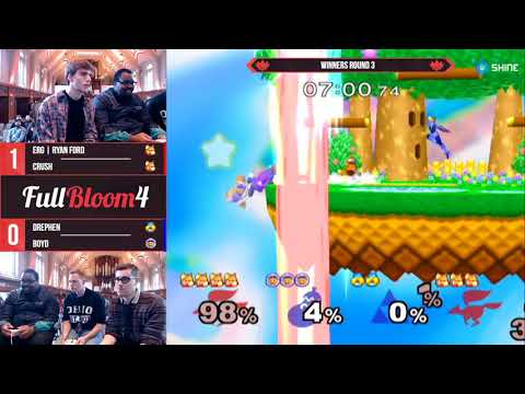 Full Bloom 4 - Ryan Ford & Crush vs. Drephen & Boyd - Winners Round 3 - SSBM