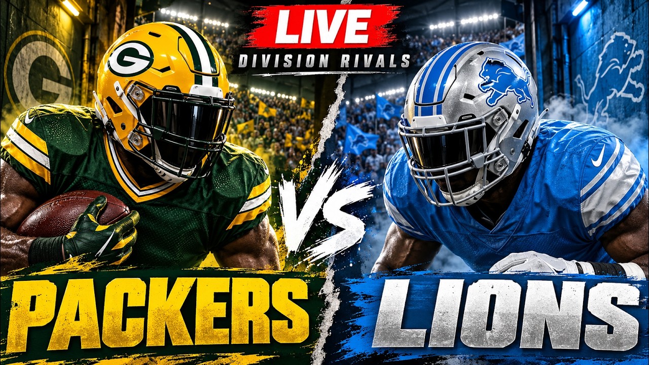 Green Bay Packers vs Detroit Lions LIVE | NFL Week 7 | NFC North Showdown