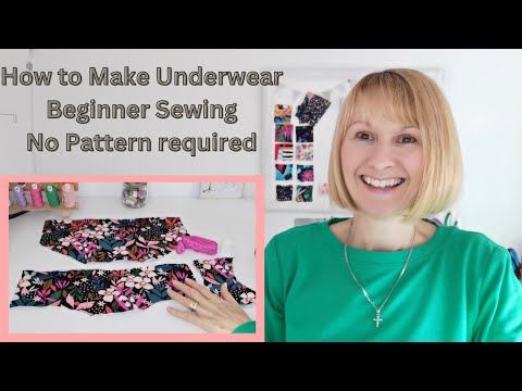 How to Sew Underwear, Beginner Sewing Project, No Pattern Required, Twin Needle Sewing