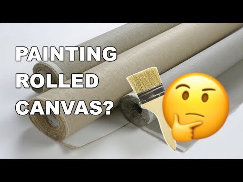 Can You Paint on Unstretched (Rolled) Canvas... and How? [VLOG]